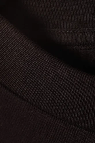 Sweatshirt in lockerer Passform – Dunkelbraun
