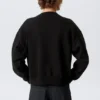 Sweatshirt in lockerer Passform – Schwarz Sweatshirt in lockerer Passform – Schwarz