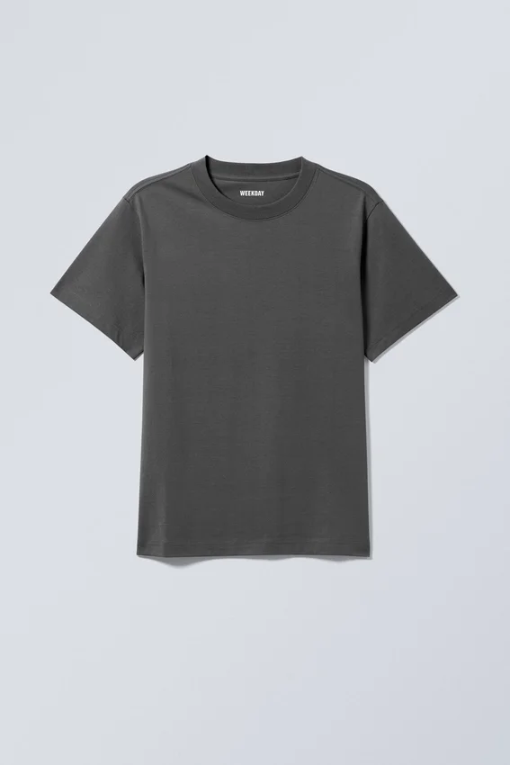 T-Shirt in klassischer Passform – Dunkelgrau T-Shirt in klassischer Passform – Dunkelgrau