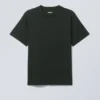 T-Shirt in klassischer Passform – Dunkelgrün T-Shirt in klassischer Passform – Dunkelgrün
