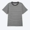 T-Shirt in klassischer Passform – grau gestreift T-Shirt in klassischer Passform – grau gestreift
