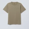 T-Shirt in klassischer Passform – Khaki-Grün T-Shirt in klassischer Passform – Khaki-Grün