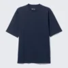 T-Shirt in lockerer Passform – Dunkelblau T-Shirt in lockerer Passform – Dunkelblau