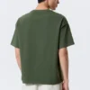 T-Shirt in lockerer Passform – gewaschen, dunkelgrün T-Shirt in lockerer Passform – gewaschen, dunkelgrün