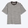T-Shirt in lockerer Passform – weiße und dunkelbraune Streifen T-Shirt in lockerer Passform – weiße und dunkelbraune Streifen
