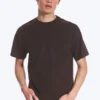 T-Shirt mit lockerer Passform – Dunkelbraun T-Shirt mit lockerer Passform – Dunkelbraun