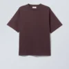 T-Shirt mit lockerer Passform – Dunkelviolett