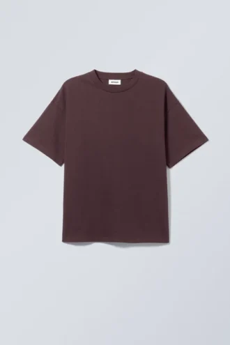 T-Shirt mit lockerer Passform – Dunkelviolett T-Shirt mit lockerer Passform – Dunkelviolett