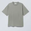 T-Shirt mit lockerer Passform – Dusty Grey T-Shirt mit lockerer Passform – Dusty Grey