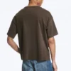 T-Shirt mit lockerer Passform – gewaschen, dunkelbraun T-Shirt mit lockerer Passform – gewaschen, dunkelbraun