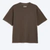 T-Shirt mit lockerer Passform – gewaschen, dunkelbraun T-Shirt mit lockerer Passform – gewaschen, dunkelbraun