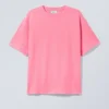 T-Shirt mit lockerer Passform – gewaschenes Rosa T-Shirt mit lockerer Passform – gewaschenes Rosa
