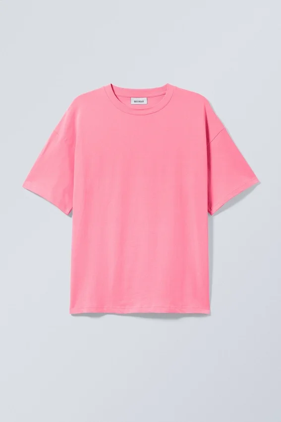 T-Shirt mit lockerer Passform – gewaschenes Rosa T-Shirt mit lockerer Passform – gewaschenes Rosa