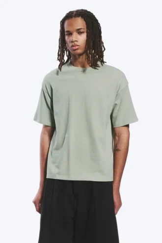 T-Shirt mit lockerer Passform – Hellkhaki
