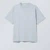 T-Shirt mit lockerer Passform – Hellstaubblau T-Shirt mit lockerer Passform – Hellstaubblau