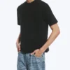 T-Shirt mit lockerer Passform – Schwarz T-Shirt mit lockerer Passform – Schwarz