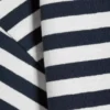 T-Shirt mit lockerer Passform – Weiß – Marineblaue Streifen T-Shirt mit lockerer Passform – Weiß – Marineblaue Streifen