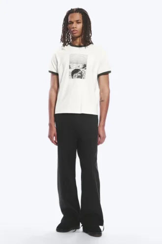 T-Shirt mit Print – Weiß – Comic-Seite