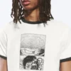 T-Shirt mit Print – Weiß – Comic-Seite T-Shirt mit Print – Weiß – Comic-Seite