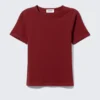 T-Shirt mit schmaler Passform – Dunkelrot T-Shirt mit schmaler Passform – Dunkelrot