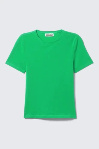 T-Shirt mit schmaler Passform – Hellgrün