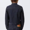 Taillierte Denim-Truckerjacke – Blue Rinse – Dunkelblau Taillierte Denim-Truckerjacke – Blue Rinse – Dunkelblau