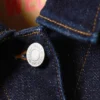 Taillierte Jeansjacke – Blue Rinse – Dunkelblau