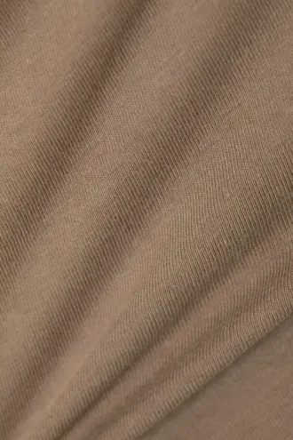 Tailliertes asymmetrisches Oberteil – Beige