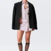 Tailliertes Baumwoll-Hemd-Kleid – Altrosa Tailliertes Baumwoll-Hemd-Kleid – Altrosa