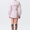 Tailliertes Baumwoll-Hemd-Kleid – Altrosa Tailliertes Baumwoll-Hemd-Kleid – Altrosa