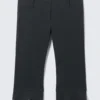 Tailored Capri-Hose mit niedriger Leibhöhe – Schwarz
