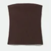 Tania Rib Tube Top – Dunkelbraun Tania Rib Tube Top – Dunkelbraun