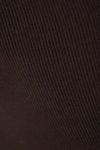 Tania Rib Tube Top – Dunkelbraun