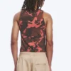 Tanktop mit Print – Rotes Camouflage-Muster Tanktop mit Print – Rotes Camouflage-Muster
