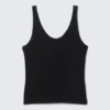 Tanktop mit U-Ausschnitt – Schwarz Tanktop mit U-Ausschnitt – Schwarz