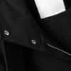 Technischer Trenchcoat in Lagenoptik – Schwarz Technischer Trenchcoat in Lagenoptik – Schwarz