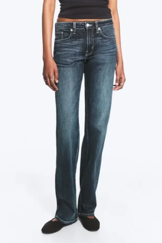 Tension Mid Rise Slim Bootcut Jeans – Deep Sea Blue – Dunkelblau