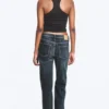 Tension Mid Rise Slim Bootcut Jeans – Deep Sea Blue – Dunkelblau Tension Mid Rise Slim Bootcut Jeans – Deep Sea Blue – Dunkelblau