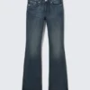 Tension Mid Rise Slim Bootcut Jeans – Deep Sea Blue – Dunkelblau Tension Mid Rise Slim Bootcut Jeans – Deep Sea Blue – Dunkelblau