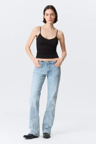 Tension Mid Rise Slim Bootcut Jeans – Dream Blue – Hellblau