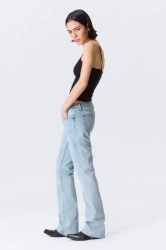Tension Mid Rise Slim Bootcut Jeans – Dream Blue – Hellblau