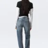 Tension Mid Rise Slim Bootcut Jeans – Thunder Blue – Dunkelblau Tension Mid Rise Slim Bootcut Jeans – Thunder Blue – Dunkelblau