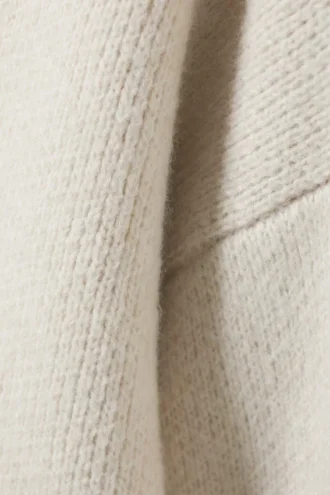 Teo Oversized-Pullover aus Wollmischung – Ecru