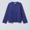 Teo Oversized-Pullover aus Wollmischung – Hellblau