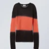Tina-Pullover – Schwarz & Orange Tina-Pullover – Schwarz & Orange