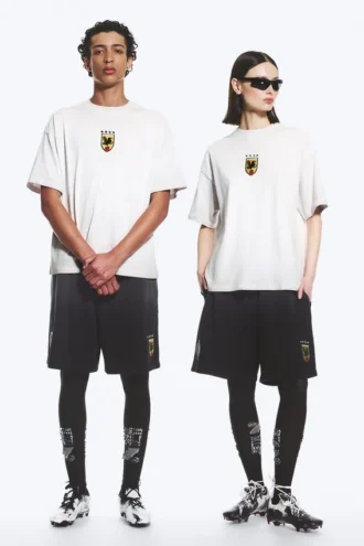 Toffs Great Boxy Fußball-T-Shirt – Off-White