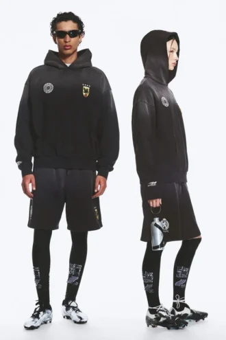 Toffs Kapuzenpullover mit lockerer Passform – Dunkelblau