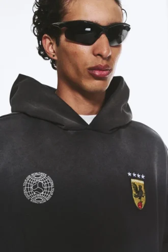 Toffs Kapuzenpullover mit lockerer Passform – Dunkelblau