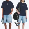 Toffs lockeres, kastenförmiges Fußball-T-Shirt – Dunkelblau Toffs lockeres, kastenförmiges Fußball-T-Shirt – Dunkelblau