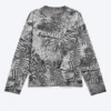 Tolles, kastenförmiges Langarmshirt mit Print – Dark Mole – Psychedelia Tolles, kastenförmiges Langarmshirt mit Print – Dark Mole – Psychedelia